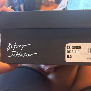 Betsy Johnson Ginger Dark Blue Pumps